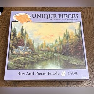 NEW Bits and Pieces 1500 Piece Puzzle, Unique Pieces, 24" × 33" Indian Summer